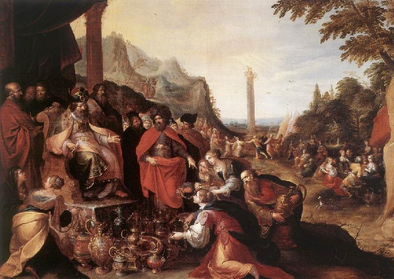 FRANCKEN, Ambrosius Worship of the Golden Calf dj oil painting picture